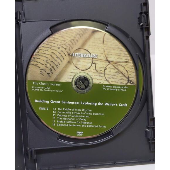 The Great Courses - BUILDING GREAT SENTENCES - 4 DVD & Book Set - Pre Owned - Picture 6 of 8